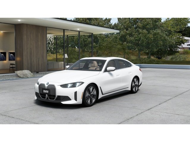 Mineral White Metallic 2026 BMW i4 eDrive40 Gran Coupe FWD Sedan Rear-Wheel Drive