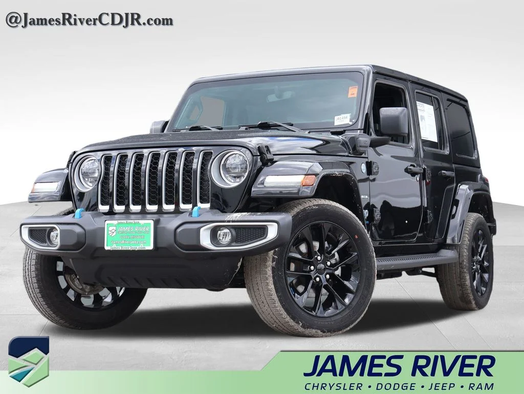 Used 2023 Black Jeep Sahara 4xe image 1
