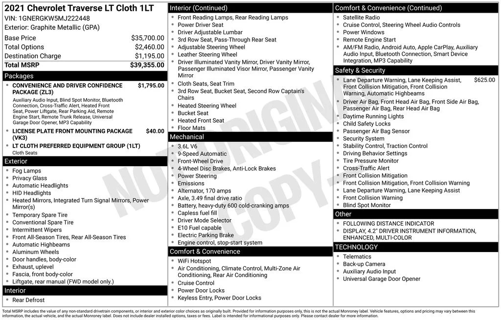 Used 2021 Gray Chevrolet LT image 8