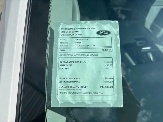 New 2027 Star White Metallic Tri-Coat Ford Platinum image 2