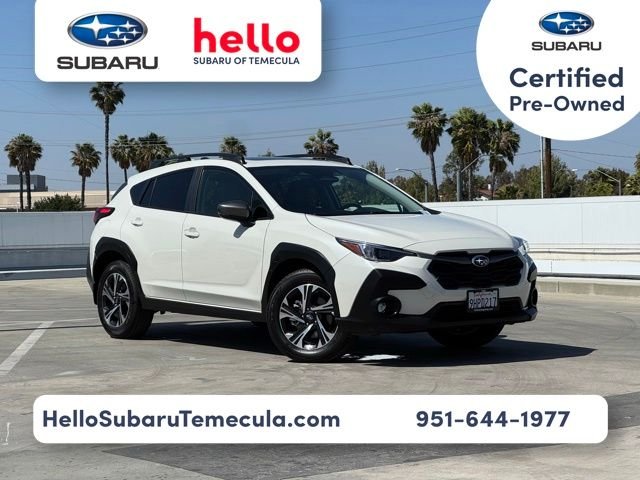 Certified Used 2024 Crystal White Pearl Subaru Premium image 1