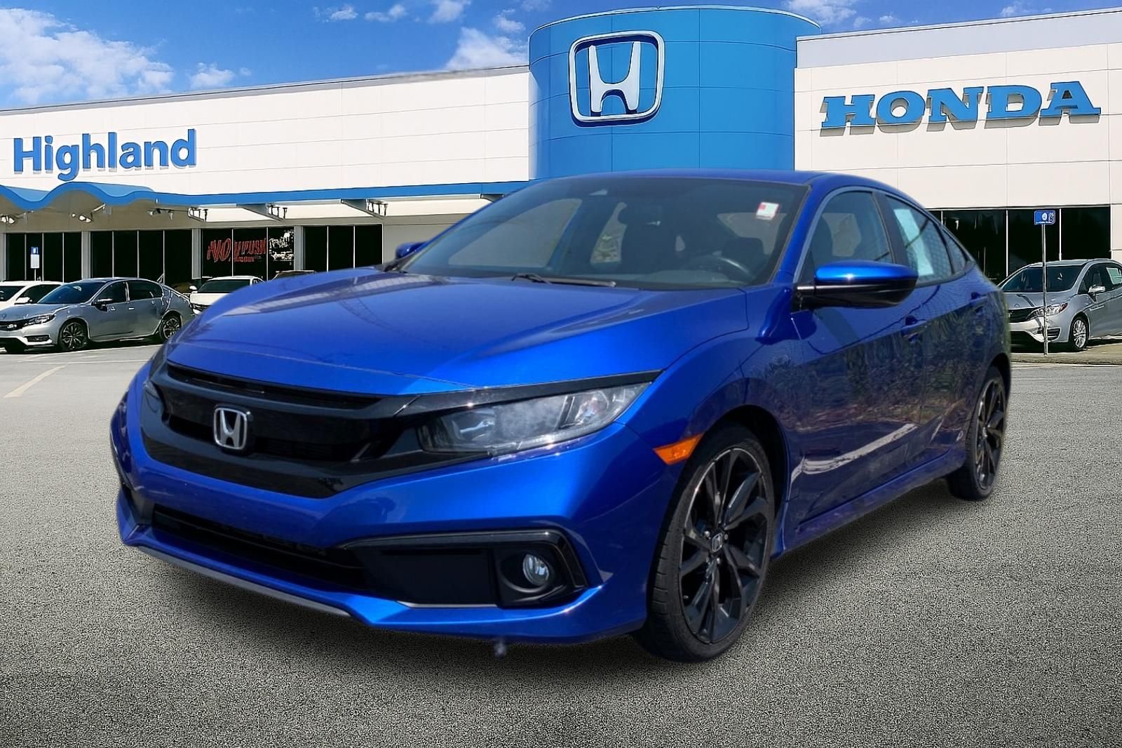 Certified Used 2019 Blue Honda Sport image 1