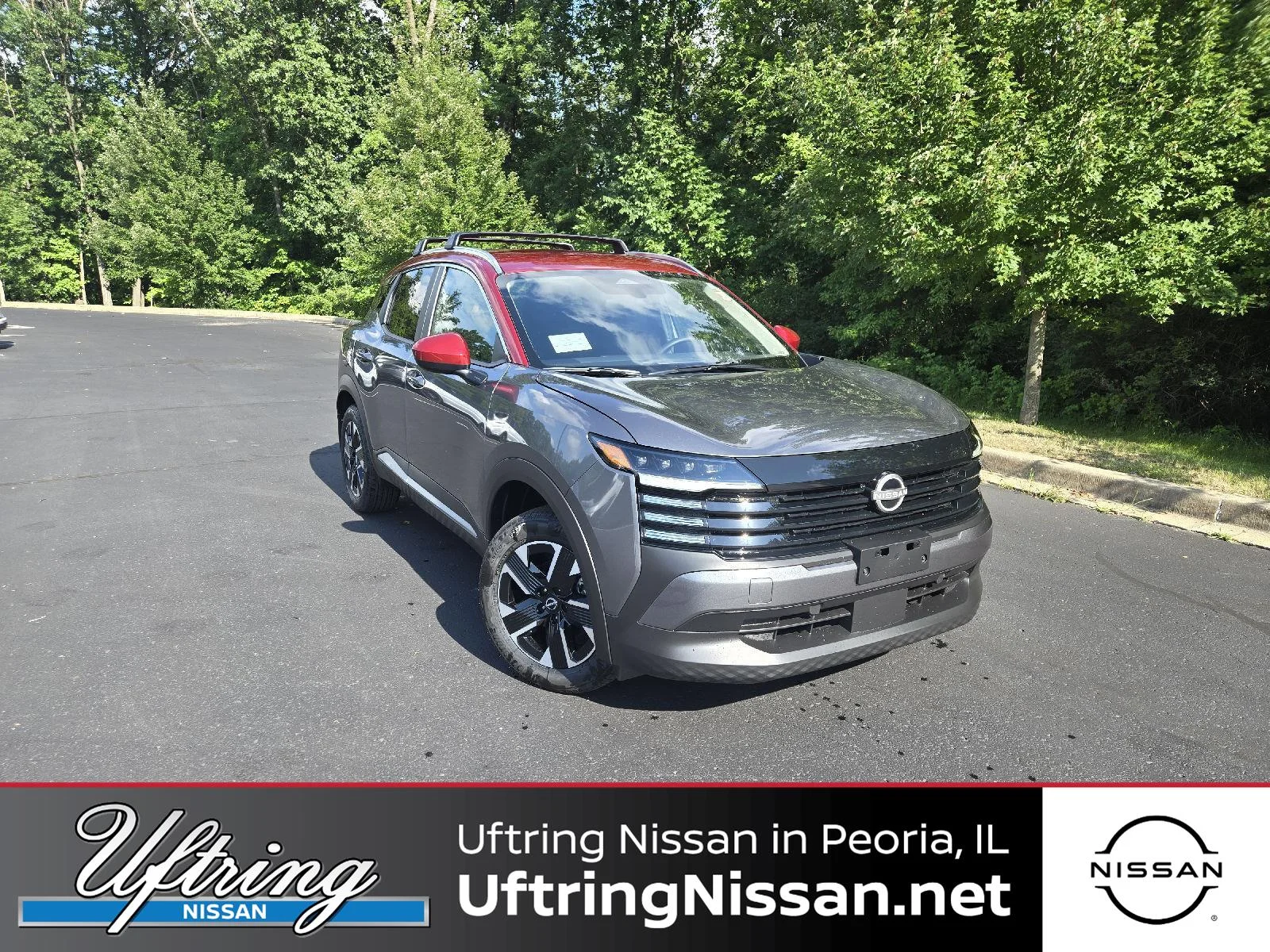 New 2026 Gun Metallic/Scarlet Ember Tintcoat Nissan SV image 1