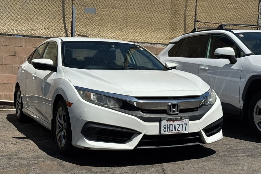 Used 2017 Honda Civic LX with VIN 19XFC2F57HE013377 for sale in Fullerton, CA