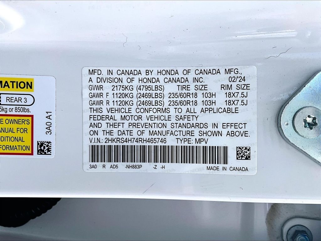 Used 2024 White Honda EX-L image 34