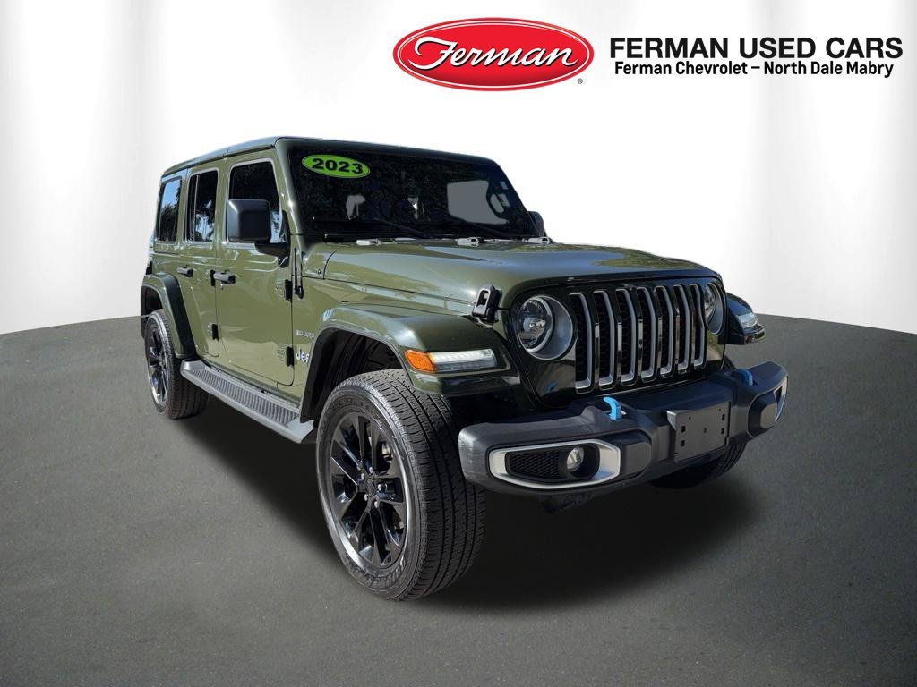 Used 2023 Green Jeep Sahara 4xe image 11