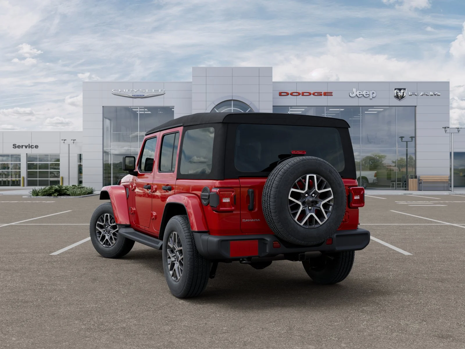 New 2026 Firecracker Red Clear-Coat Exterior Paint Jeep Sahara image 30
