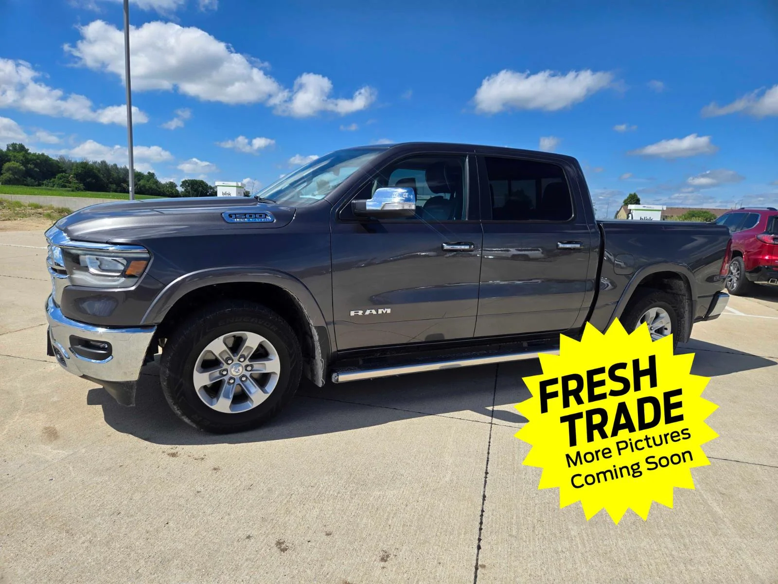 Used 2022 Granite Crystal Metallic Clearcoat Ram Laramie image 1