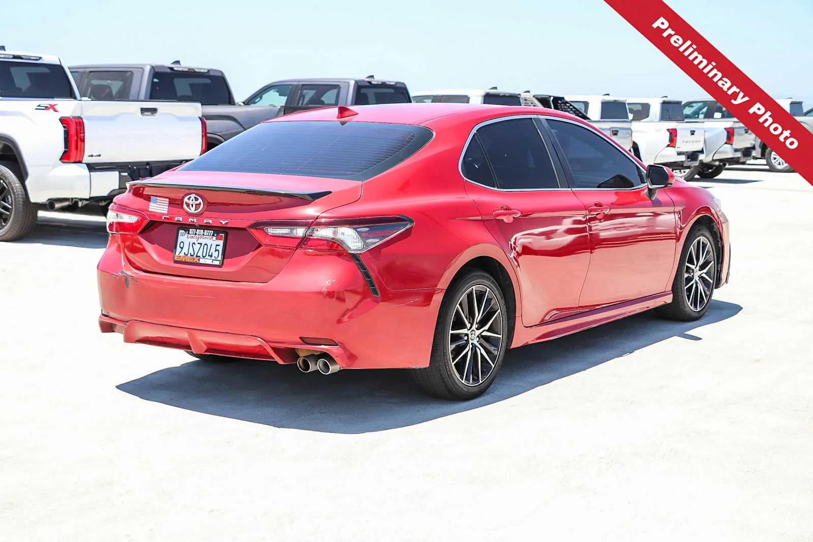 Used 2021 Supersonic Red Toyota SE image 6