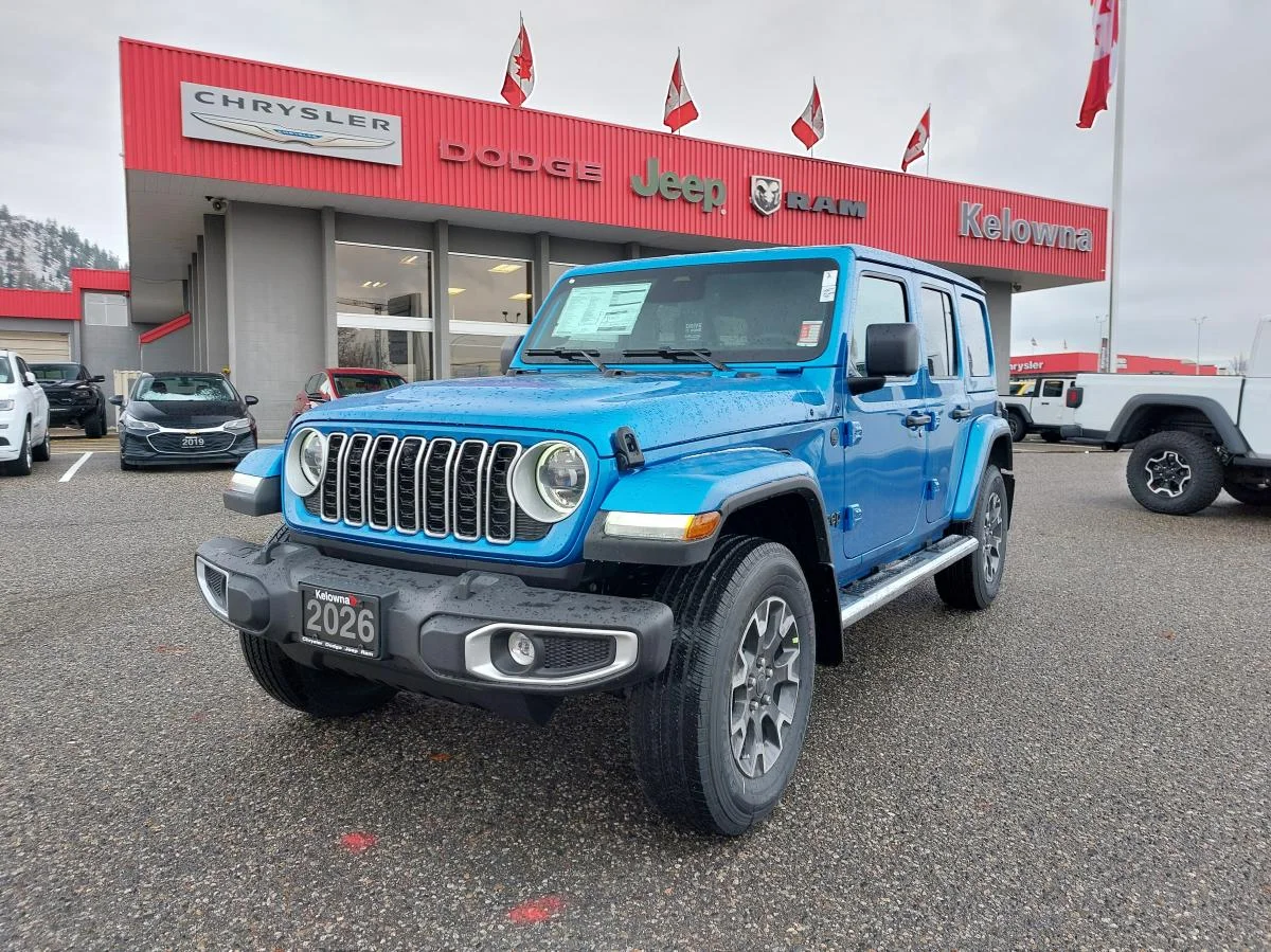 New 2026 Blue Jeep Sahara 4 Door 4x4 image 1