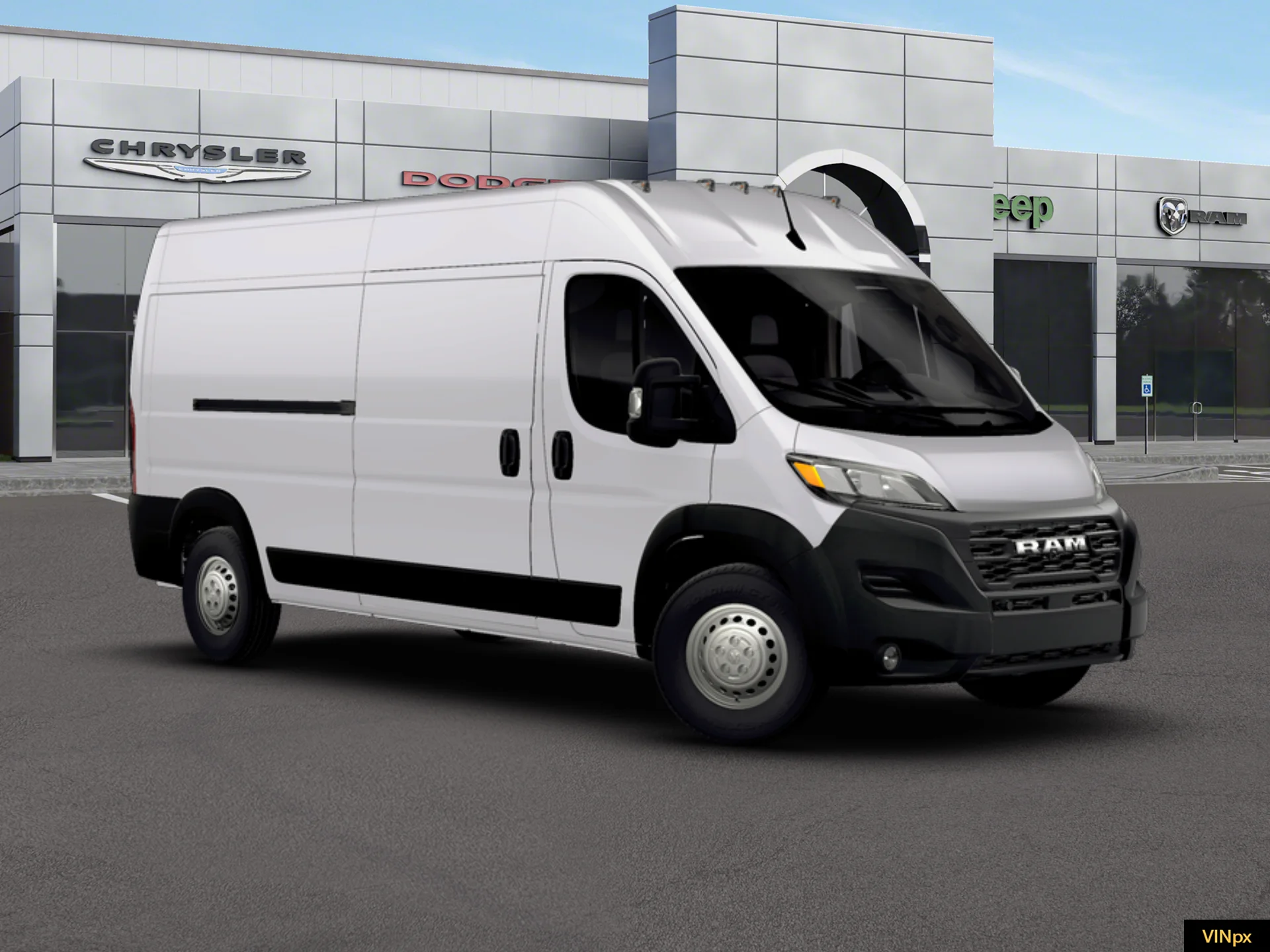 New 2026 Bright White Clear-Coat Exterior Paint Ram Tradesman image 23
