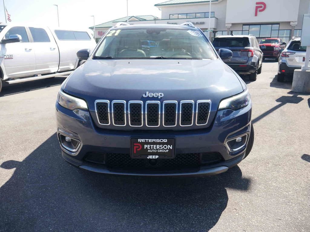 Used 2021 Blue Jeep Limited image 3