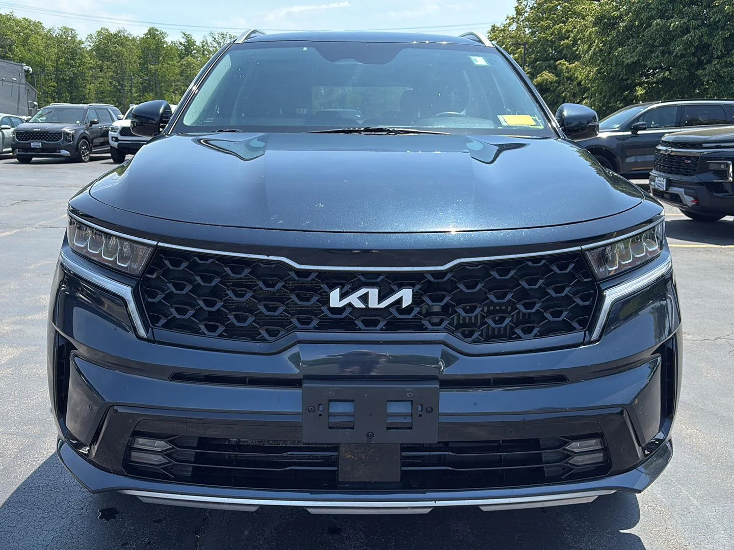 Used 2023 Gravity Blue Kia EX image 2