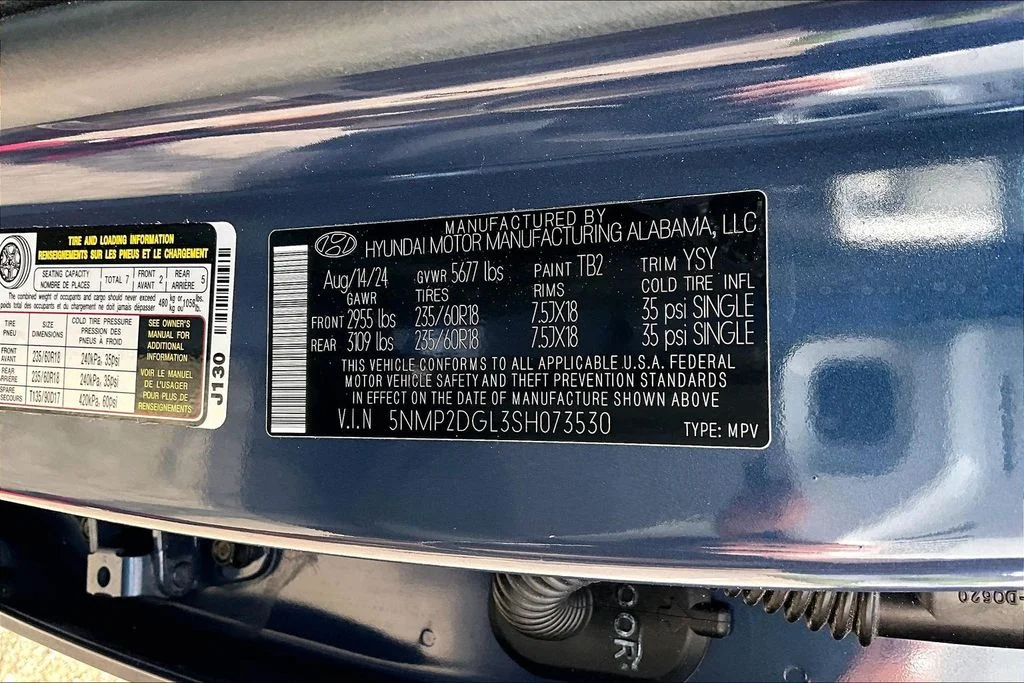 Certified Used 2025 Atlantic Blue Hyundai SEL image 36