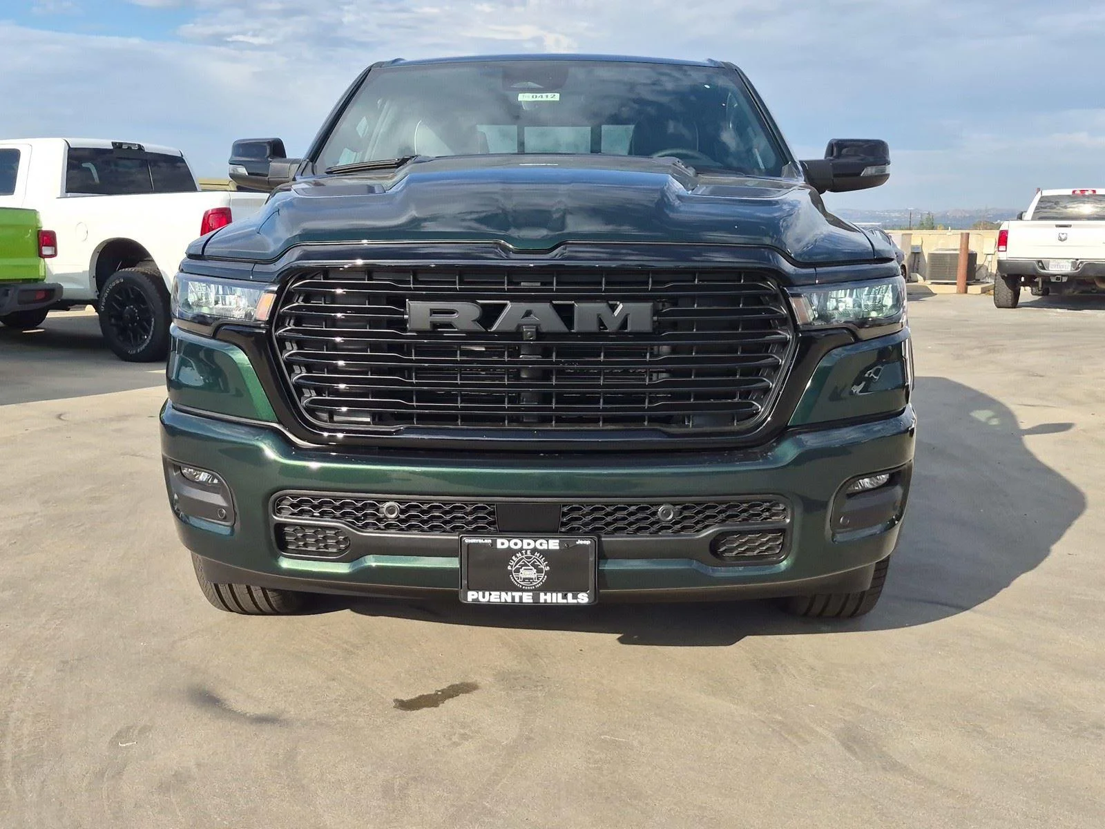 New 2026 Serrano-Green Metallic Exterior Paint RAM Laramie image 2