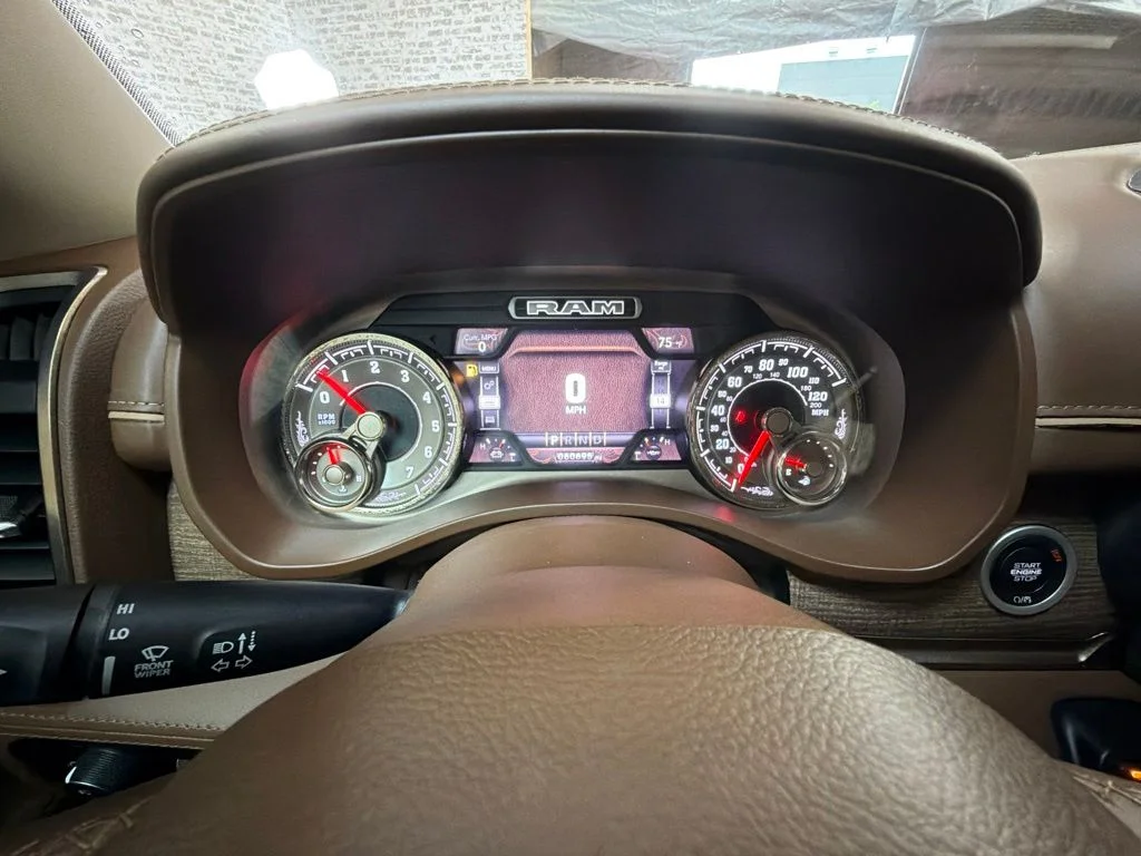 Used 2019 Ivory White Tri-Coat Pearlcoat Ram Limited image 25