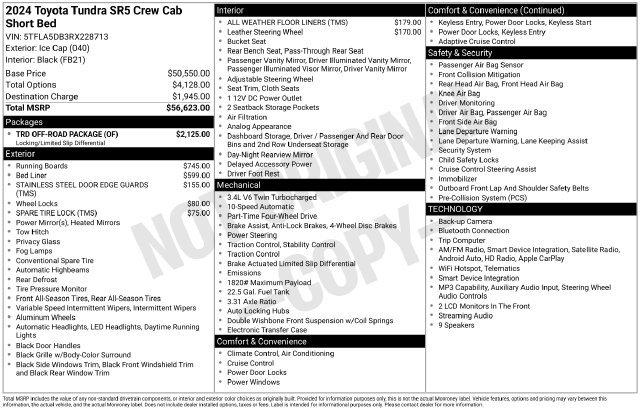 Used 2024 White Toyota SR5 image 31