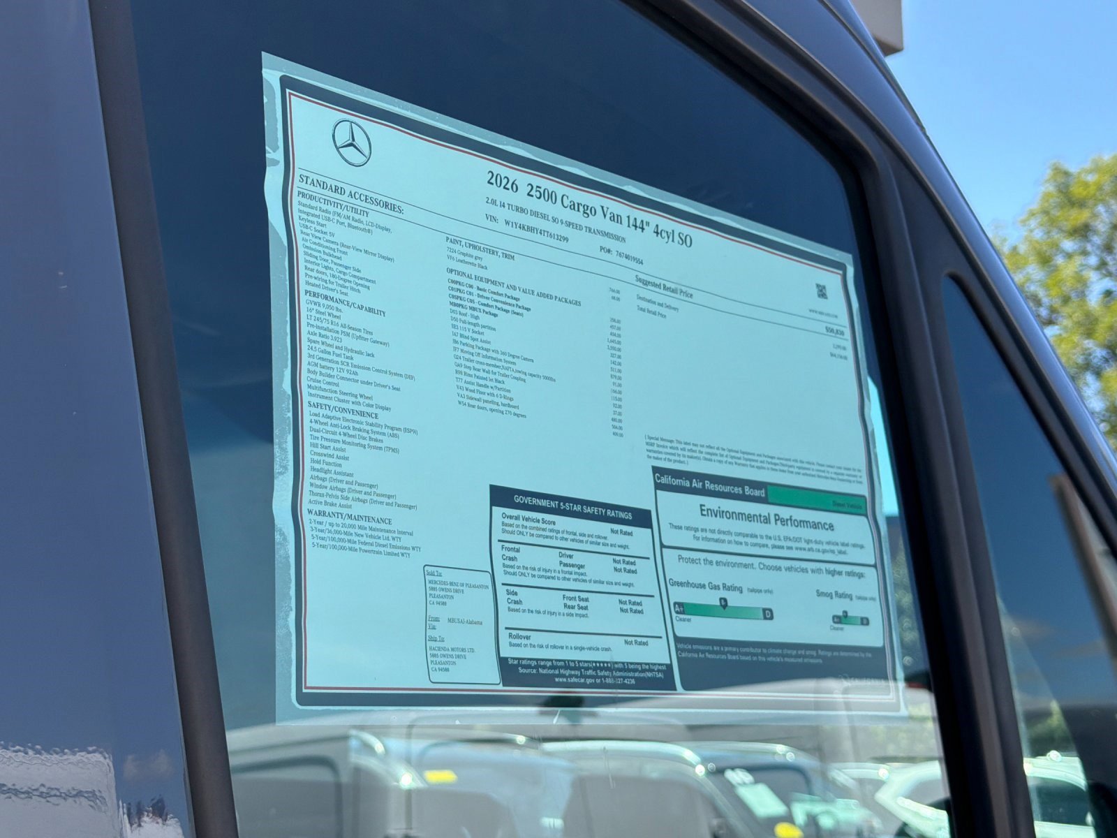 New 2026 Graphite Gray Mercedes-Benz 2500 High Roof SO Diesel 144 WB image 26