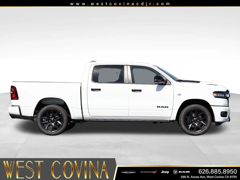 New 2026 Bright White Clear-Coat Exterior Paint RAM Laramie image 3