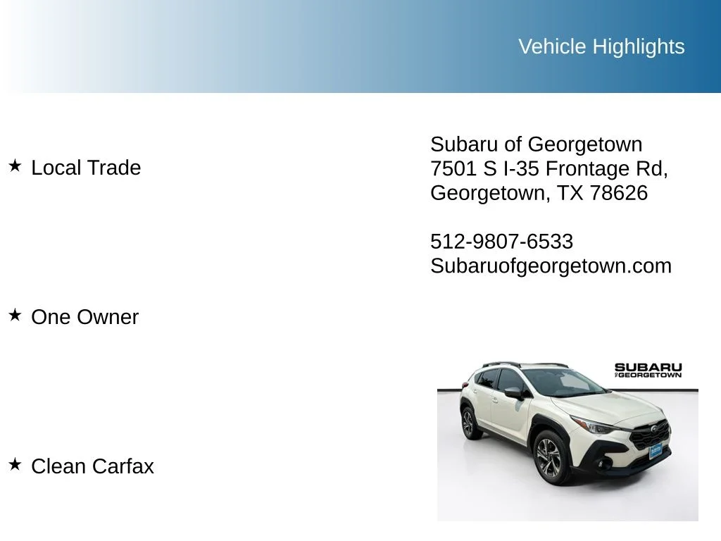 Certified Used 2024 White Subaru Premium image 10