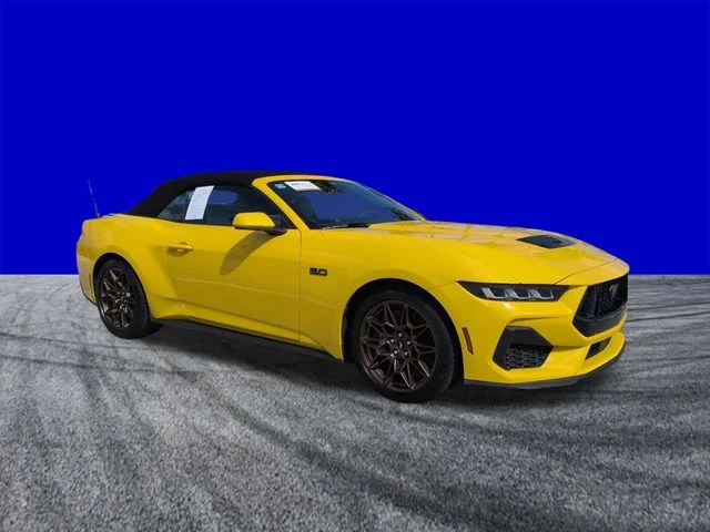 Certified Used 2024 Yellow Ford GT Premium image 2