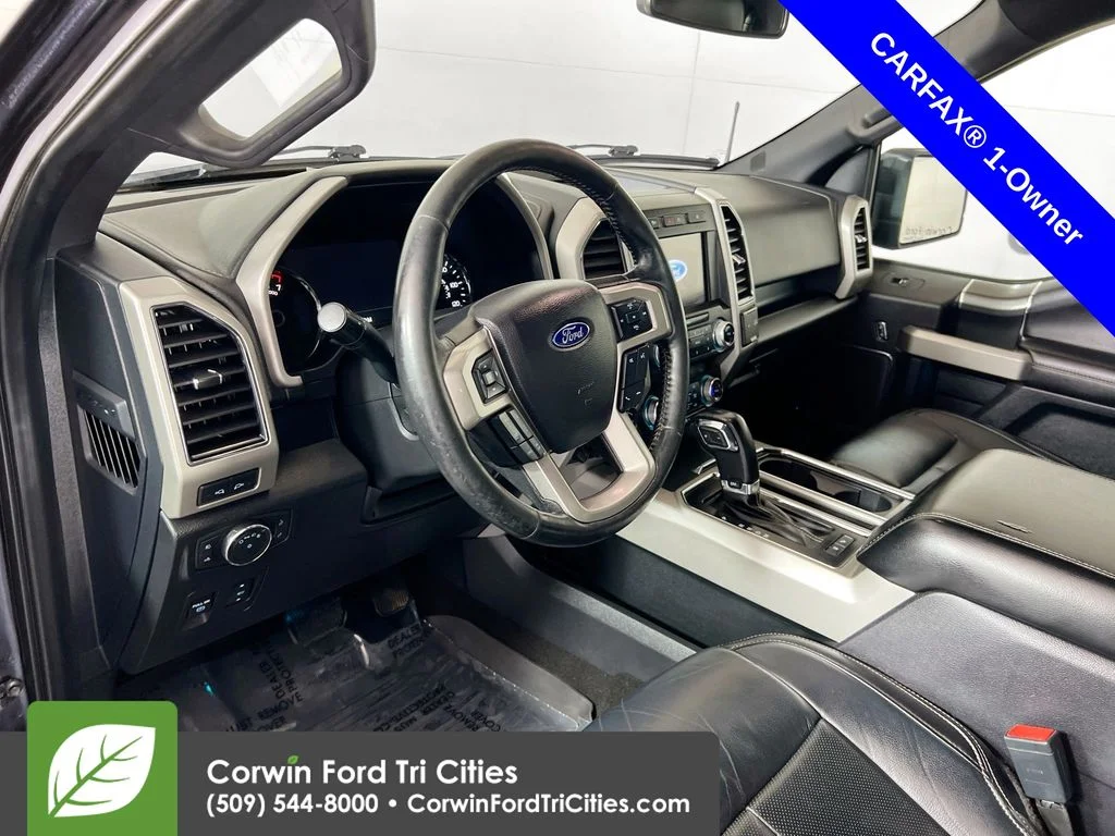 Used 2020 Agate Black Metallic Ford Lariat image 3