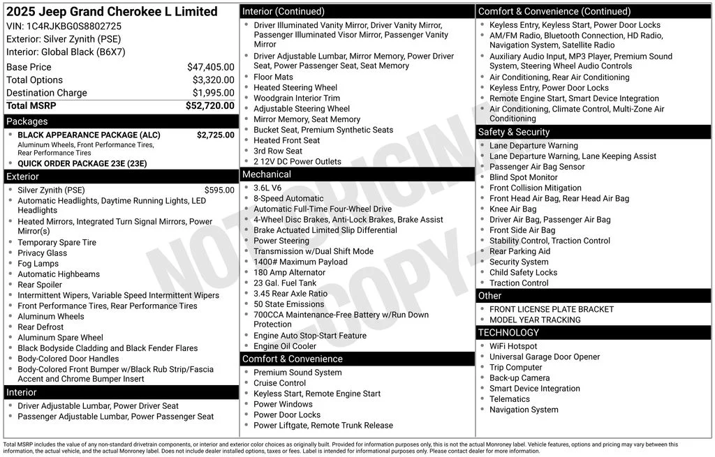 New 2025 Silver Zynith Exterior Paint Jeep Limited image 6