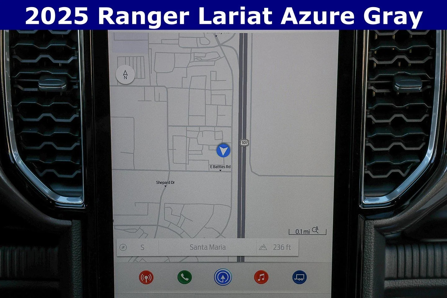 New 2025 Azure Gray Metallic Tri-coat Ford LARIAT® image 16