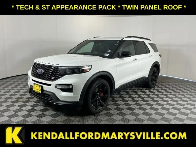 Used 2024 Star White Metallic Tri-Coat Ford ST image 1