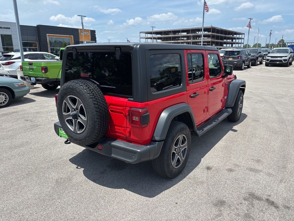 Certified Used 2018 Red Jeep Unlimited Sport S image 5