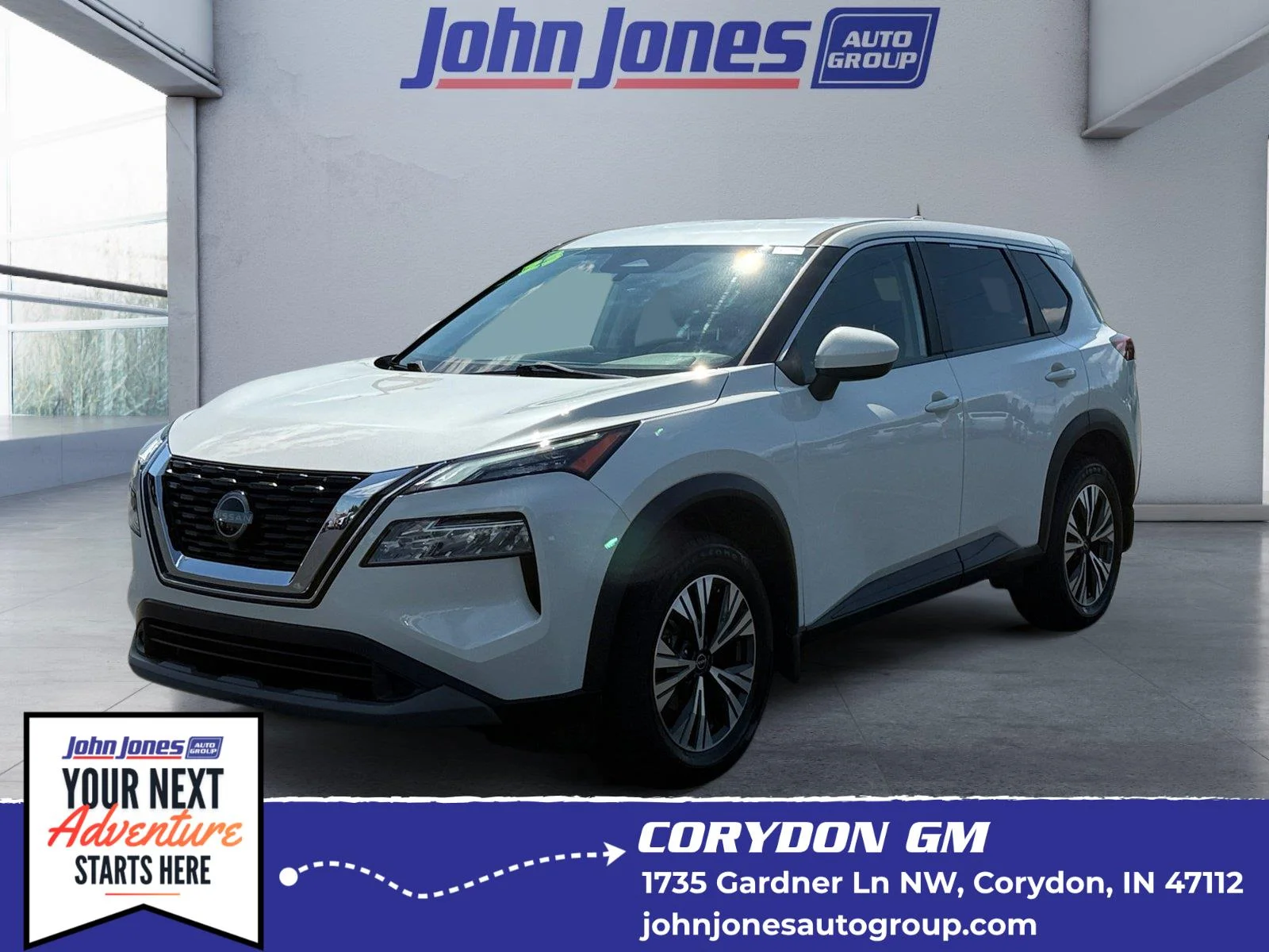 Used 2023 Pearl White Tricoat Nissan SV image 1