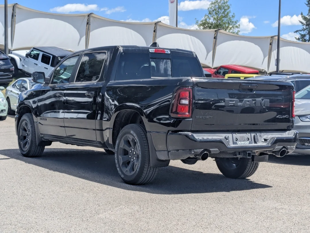 New 2026 Black RAM Sport - - 3.0L Hurricane Twin Turbo - Pano Sunroof - Sport Perf Hood - Trailer Brake & More! image 6