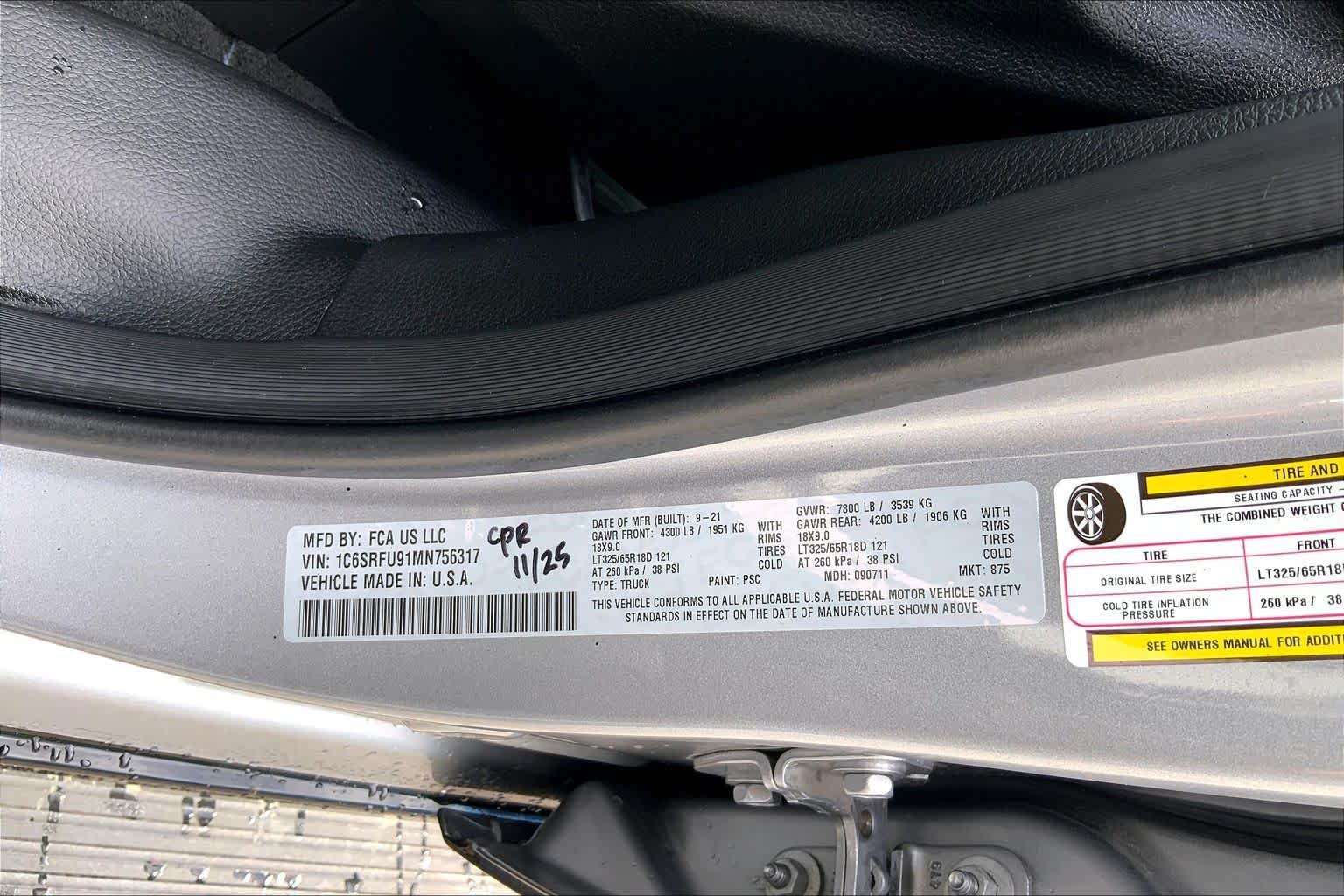Used 2021 Billet Silver Metallic Clearcoat Ram TRX image 35