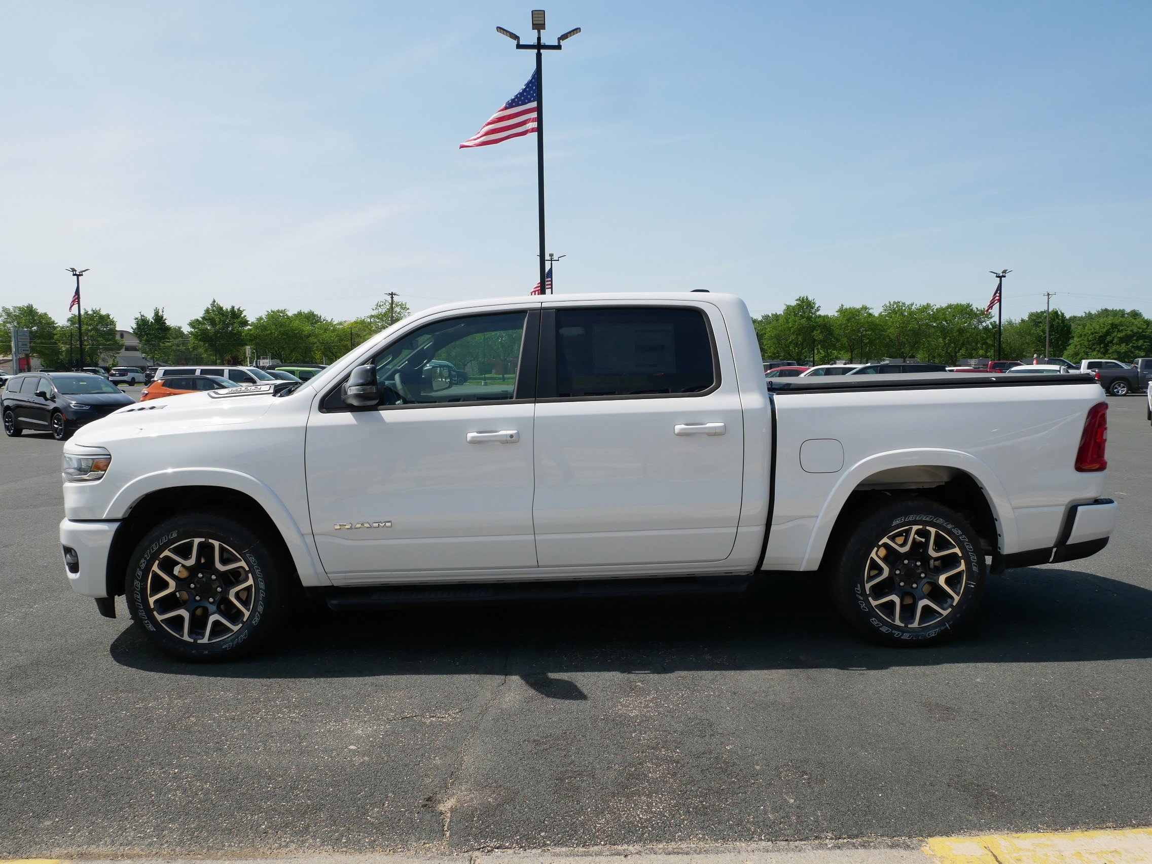 New 2026 Bright White Clear-Coat Exterior Paint RAM Laramie image 5