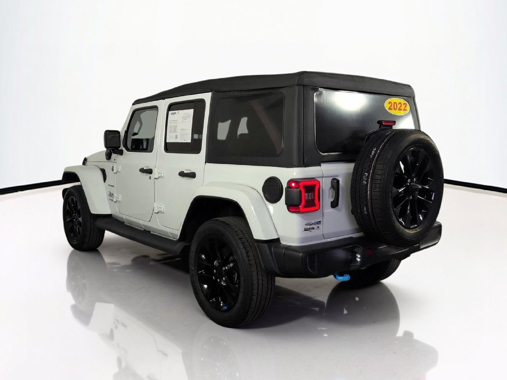 Used 2022 White Jeep Unlimited Sahara 4xe image 8