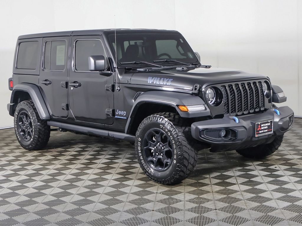 Used 2023 Jeep Wrangler 4xe Willys 4XE with VIN 1C4JJXN68PW683869 for sale in Akron, OH