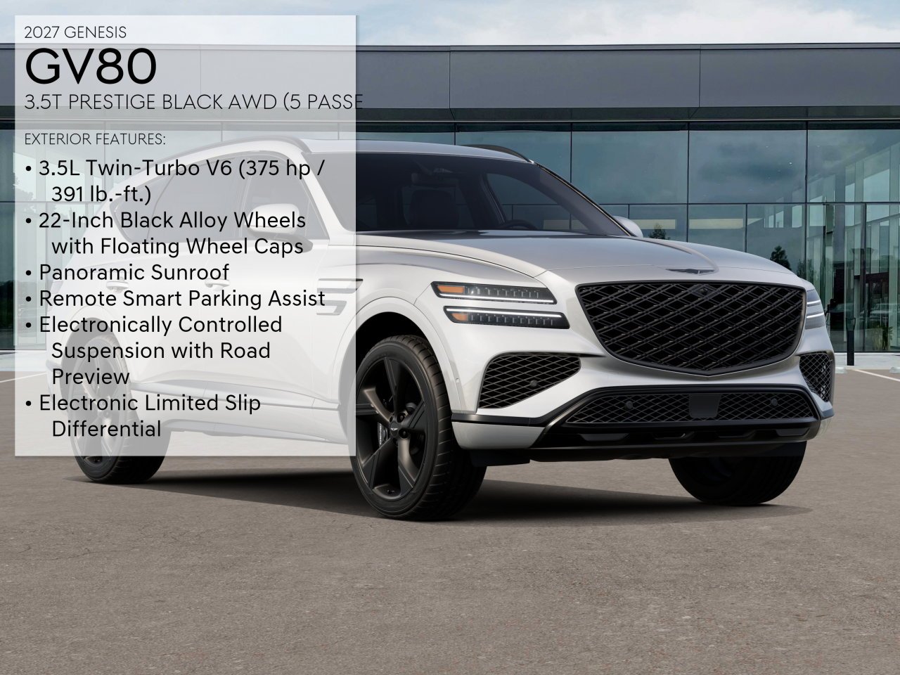 New 2027  Genesis 3.5T PRESTIGE BLACK image 3