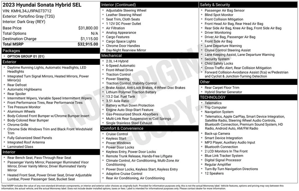 Used 2023 Gray Hyundai SEL image 17
