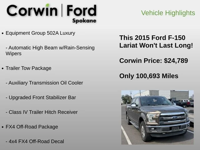 Used 2015 Beige Ford Lariat image 13