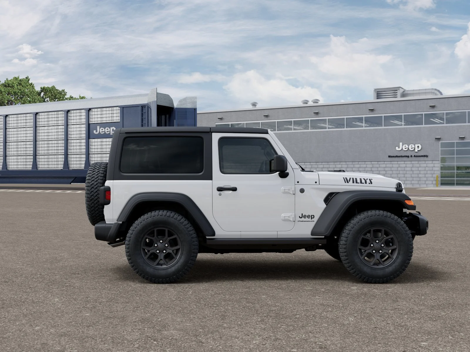 New 2026 Bright White Clear-Coat Exterior Paint Jeep Willys image 23
