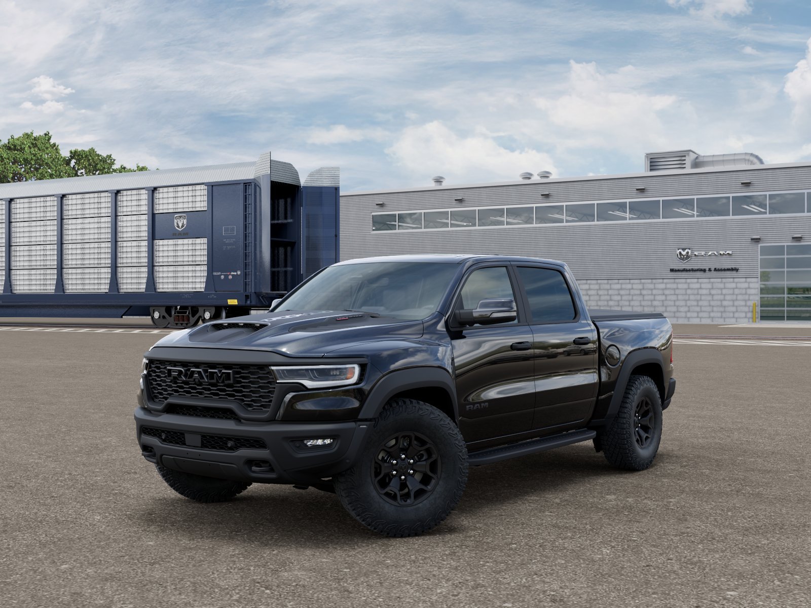 New 2026 Diamond Black Crystal Pearl-Coat Exterior Paint RAM RHO image 10
