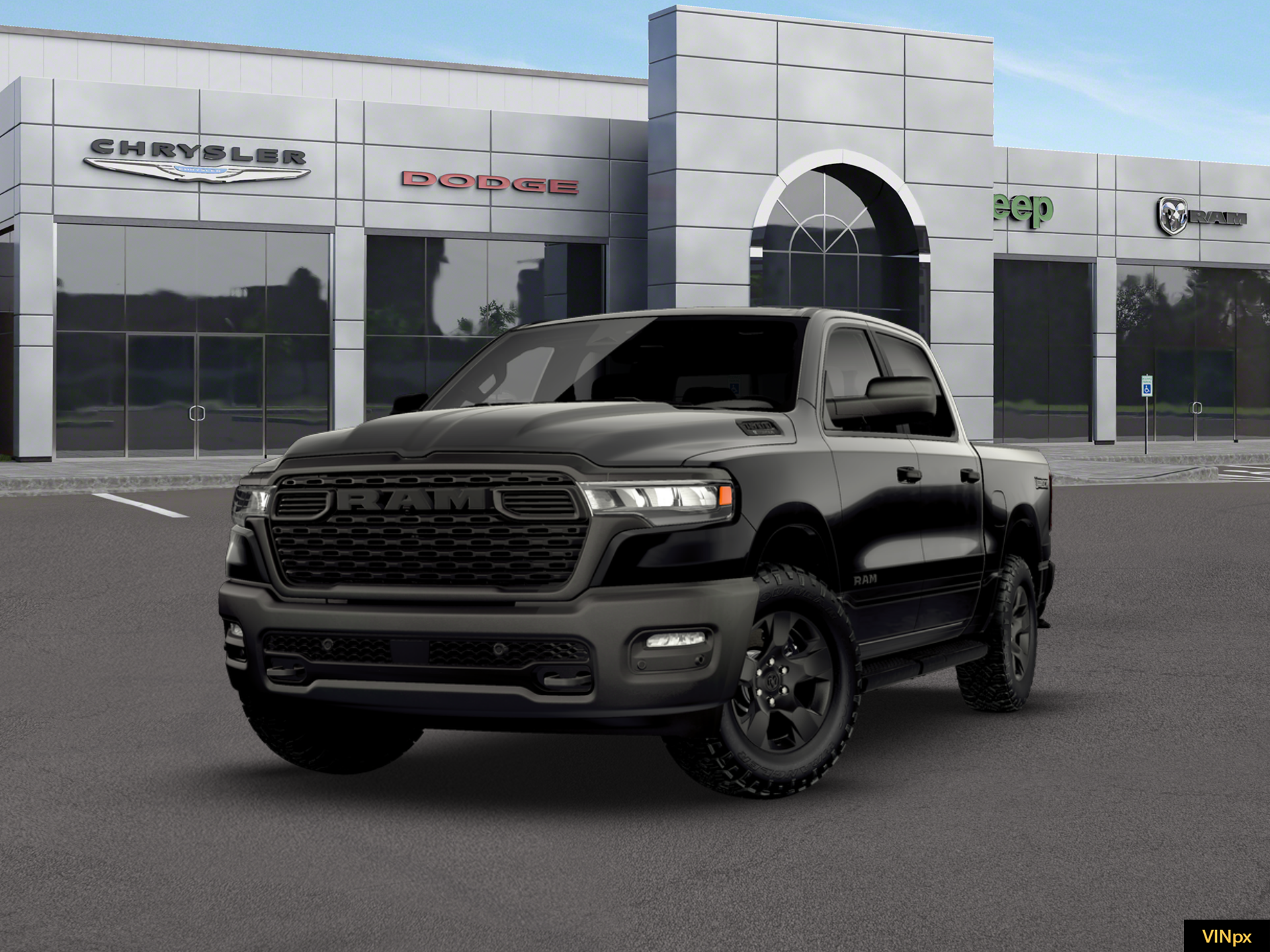 New 2026 Diamond Black Crystal Pearl-Coat Exterior Paint RAM Warlock image 1