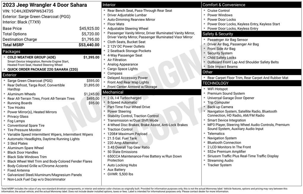 Used 2023 Green Jeep Sahara image 9