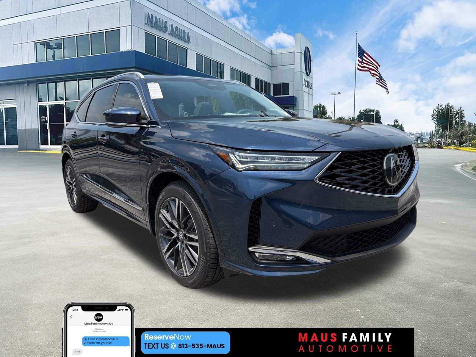 New 2026 Canyon River Blue Metallic Acura Advance Package image 1