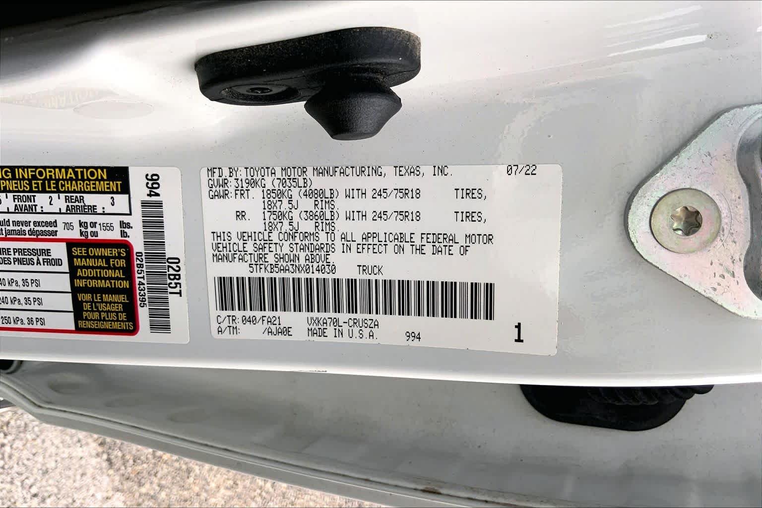Used 2022 White Toyota SR image 36
