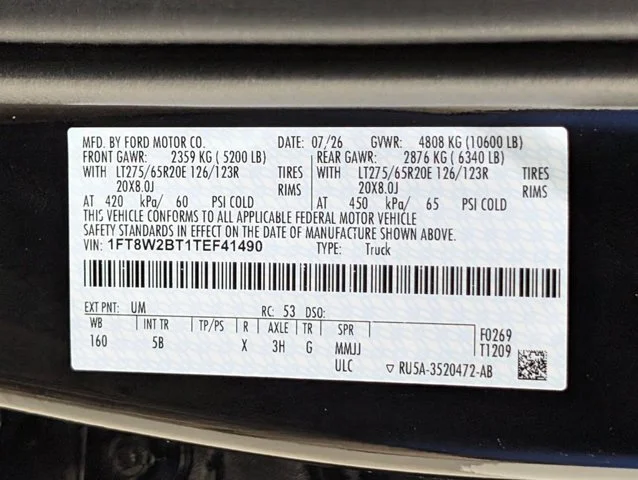 New 2026 Agate Black Metallic Ford F-250® Lariat® image 75