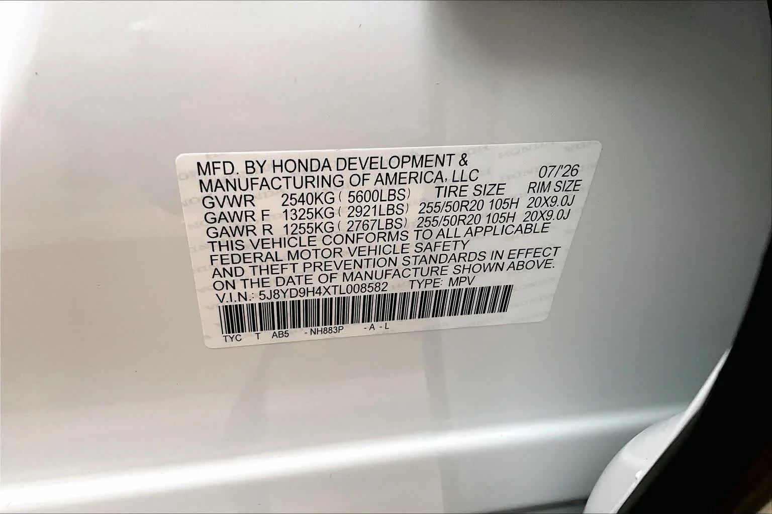 New 2026 Platinum White Pearl Acura w/Technology Package image 16