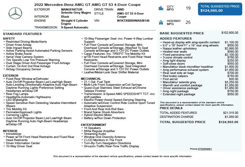 Used 2022 Gray Mercedes-Benz Base image 3