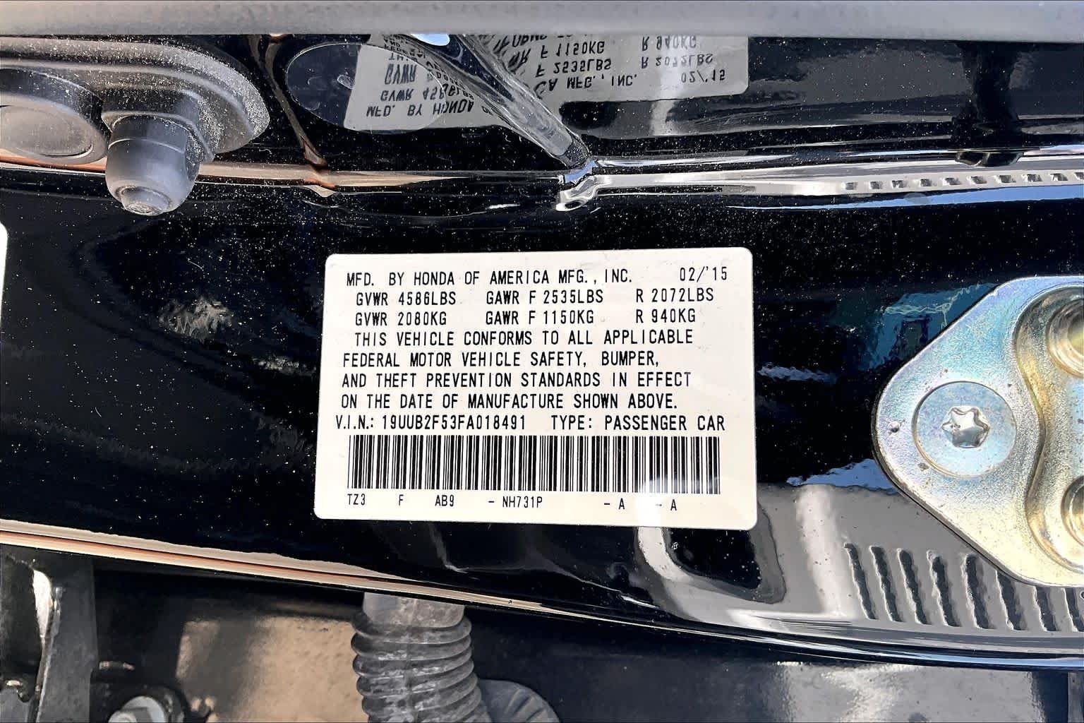 Used 2015 Crystal Black Pearl Acura V6 Tech image 33