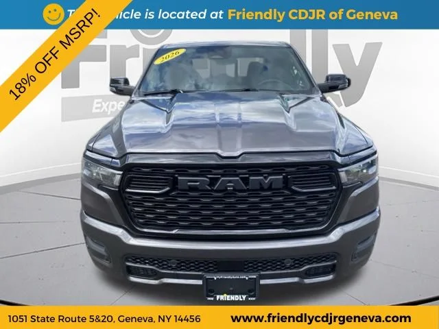 New 2026 Granite Crystal Metallic Clearcoat RAM Big Horn/Lone Star image 8